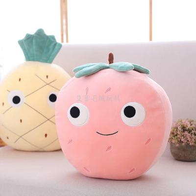 Ins the new plush toy with strawberry, pineapple and watermelon fruits playing on all sides