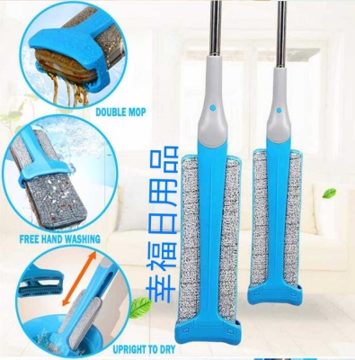 Hot style hand-free mop lazy man towelling gummed cotton mop rotating mop