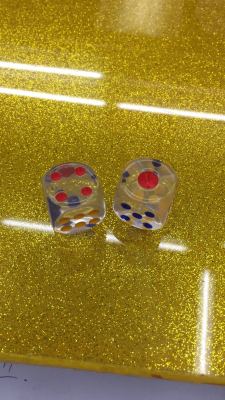 16 mm round transparent dice transparent acrylic crystal dice dice