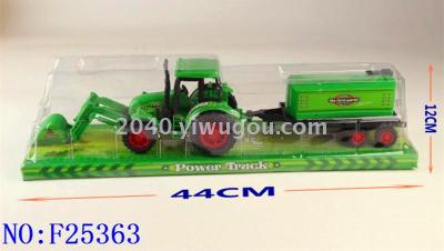 Cross-border children's plastic toys wholesale inertia vehicle farmer's car 323-20