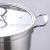 Stainless steel double ear soup pot right Angle pan without magnetic compound bottom induction cooker milk pot