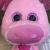 American and European new TY big eye pink pig, cow, cow, elephant, hippopotamus doll plush toy LED colorful light