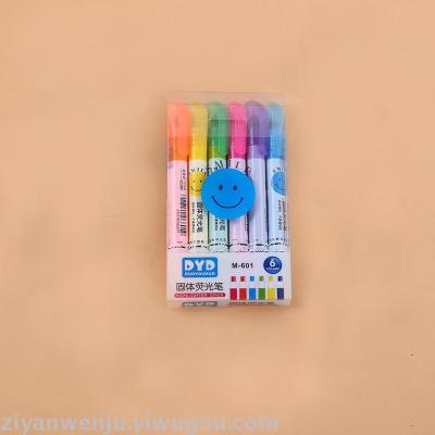 Dyd Jelly Solid Fluorescent Pen Color Marking Pen Key Marker Crayons