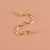 Copper plated cup hook 5 specifications total 22 pieces