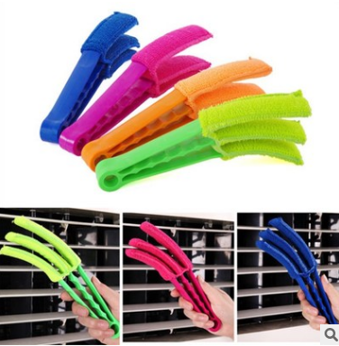Removable and Washable Blinds Cleaning Brush Air Conditioning Outlet Dead Angle Gap Brush Cleaning Clip