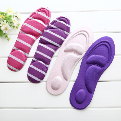 4 d lady 's foot arch flat shoes high - heeled shoes as breathable comfortable deodorizing soft shock absorbent can be cut off the spot wholesale