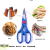 Creative Home Factory in Stock Supply Opening Scissors Clip and Other Multi-Functional Stainless Steel Kitchen Scissors