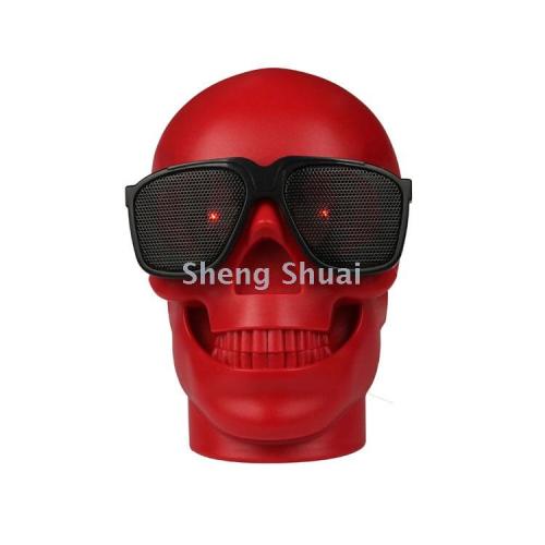 CH-M29 Skull Wireless Bluetooth Speaker Portable with TF Card U Disk FM Radio with LED Light Audio