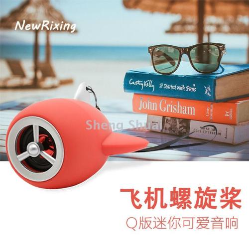 NR-3017 Small Aircraft Model Propeller Wireless Bluetooth Speaker Outdoor Portable Mini Subwoofer Audio