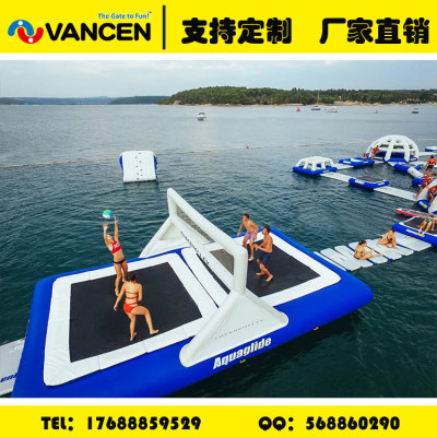 2018 new PVC volleyball inflatable water trampoline chong guan adventure game equipment toys customized foreign trade