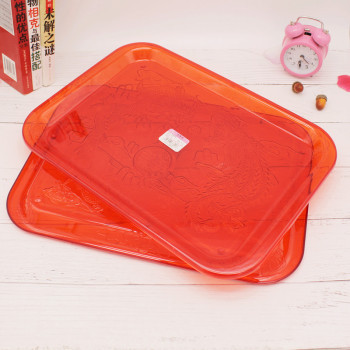 Plastic tray rectangular fast food plate restaurant colorful bread cake dessert plate hotel tableware