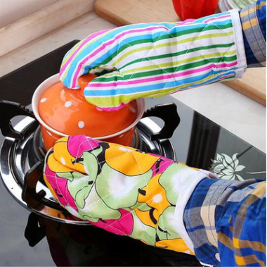 Heat Insulation Anti-Hot Gloves Kitchen Baking Tool Oven High Temperature Resistant Microwave Oven Gloves