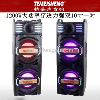 Special beautiful sound T200 outdoor stage sound active power double 10 inch performance square dance sound box