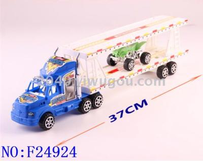 An inertial tow truck carries a beach motorcycle, an inertial tow truck, children's educational toys 119-5a