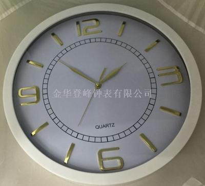 [Self-Produced and Self-Sold] Supply Wall Clock Mold Opening/Logo Printing Customized Negotiation Plastic Quartz Wall Clock 40cm