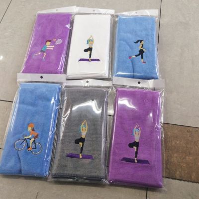 Microfiber Sports Towel Super Absorbent Lengthen and Thicken Towel Embroidered Towel Factory Direct Sales