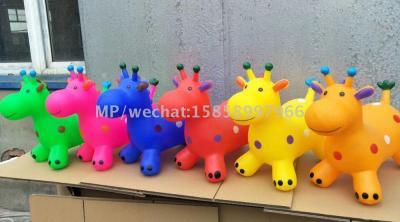 PVC inflatable toys jump horse plastic new - style cartoon deer