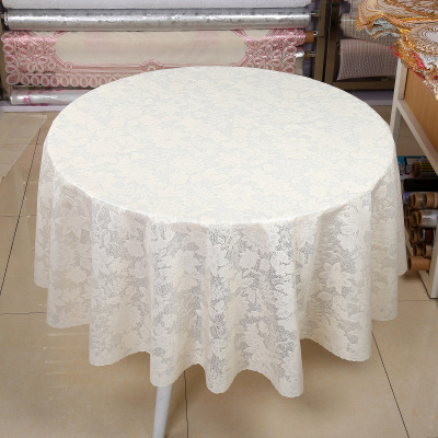 Hotel round table cloth Hotel household table creative lace semi-transparent hollow hook multi-color wholesale cloth