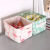 Fabric waterproof receiving basket portable cotton and linen receiving and finishing basket can be folded goods basket