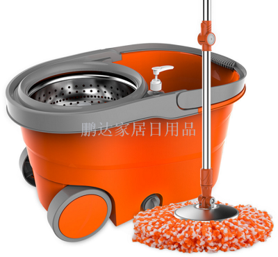 Factory direct - selling dual - drive mops without hand - washing mops bucket self - pressure god - towing