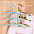 Multi-layer clothes rack plastic clothes-drying clothes hanger candy color three-layer anti-skid magic hanger