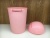 Flip cover solid color handle plastic trash can for kitchen living room bedroom