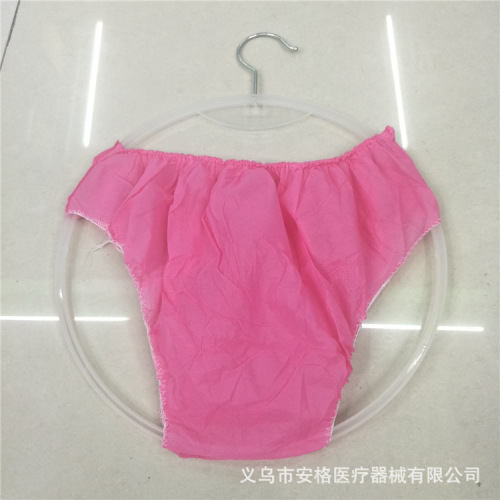 women‘s non-woven underwear pink briefs disposable sauna sweat steaming underwear paper underwear shorts hotel