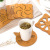 Hollow-out wooden cup mat kitchen cutlery thickened heat insulation mat mat anti-slippery pan bowl tray mat