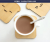 Creative cute little animal wooden cup pad wooden water cup pad desktop insulation pad water cup mat