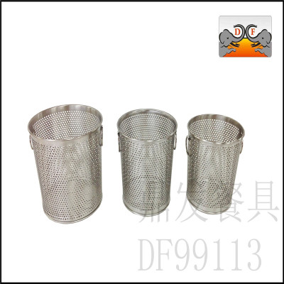 DF99113 stainless steel dinnerware with dense hole multi-purpose chopsticks cylinder