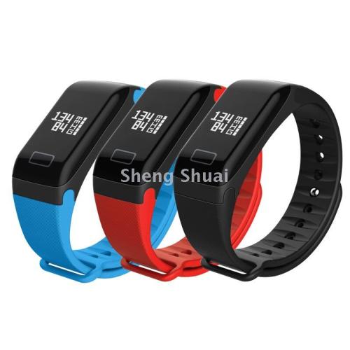 f1 bluetooth smart bracelet r3 exercise pedometer heart rate blood pressure sleep healthy drinking water long sitting monitoring waterproof