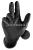 Black double - sided fish-scale satin gloves