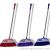 Wholesale household butterfly plastic broom sweep dustpan set soft wool floor broom rust-free rod sweep manufacturers