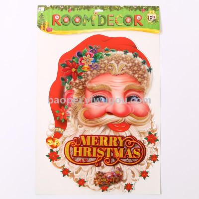 Santa Claus layer upon layer of three-dimensional wall paste 7D three-dimensional painting