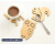 Creative cute little animal wooden cup pad wooden water cup pad desktop insulation pad water cup mat