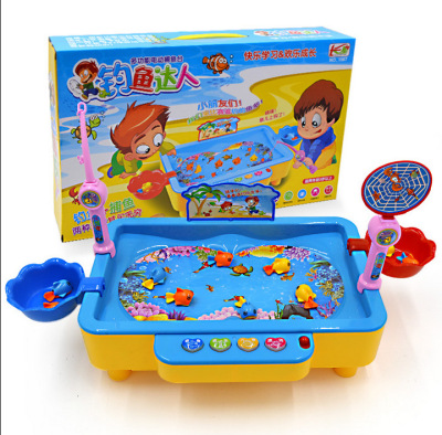 Children's educational magnet 1567 fishing electric toys music Children's interactive taobao hot sale