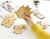 Creative cute little animal wooden cup pad wooden water cup pad desktop insulation pad water cup mat