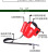 Manufacturers direct with the lamp with garbage bag dog rope chain small and medium-sized dog retractable traction rope