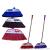 Wholesale household butterfly plastic broom sweep dustpan set soft wool floor broom rust-free rod sweep manufacturers