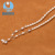 2018 new cultured freshwater pearl necklace, rice shaped women fashion fashion jewelry wholesale trade