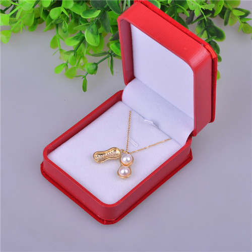 wholesale hong kong shenzhen supply new peanut pendant inlaid cultured pearl necklace star same style