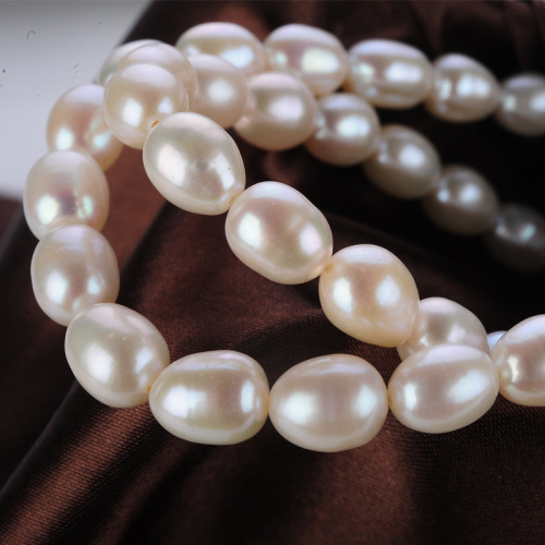cultured freshwater pearl 7-8mm m-shaped necklace high-end jewelry gift wholesale mother‘s day gift