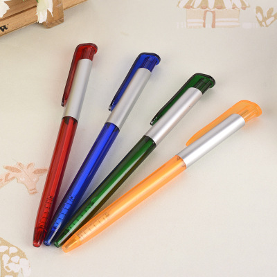 Plastic Factory press pen wholesale color shell ballpoint pen simple gift advertising pen customized and printed LOGO