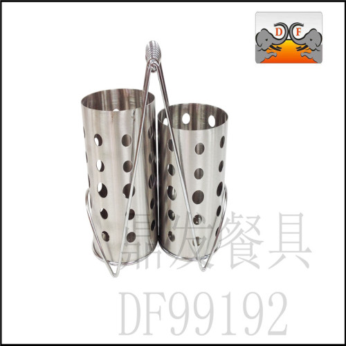 Df99192 Dingfa Stainless Steel Tableware Chopstick Canister Knife， Fork， Spoon