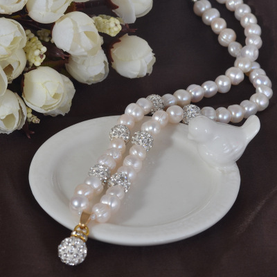 New pearl necklace, diamond ball, bala pendant, jewelry and accessories are available for sale online