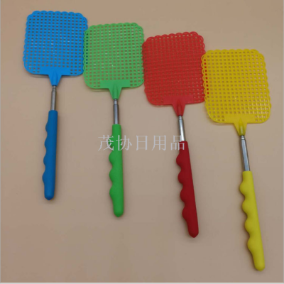 New 4-Section Telescopic Stainless Steel Swatter Multi-Functional Mosquito Racket Home Daily Use