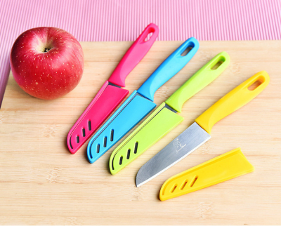 Candy Color Fruit Knife Stainless Steel Melon/Fruit Peeler Portable Knife Fruit Peeling Knife Kitchen Gadget