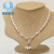 2018 new cultured freshwater pearl necklace, rice shaped women fashion fashion jewelry wholesale trade