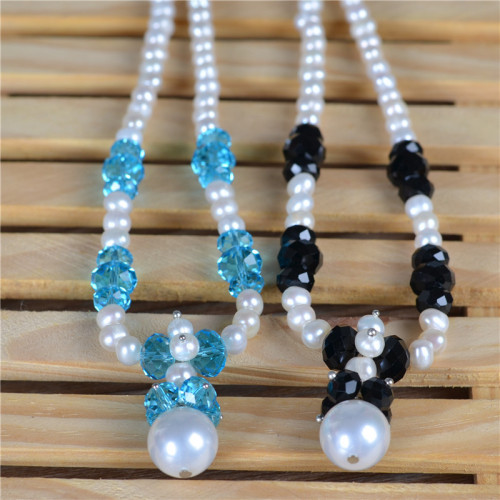 Shopping Mall Stores Supply Cultured Freshwater Pearls and Popular Fancy Necklaces like Tahitian Seawater Beads