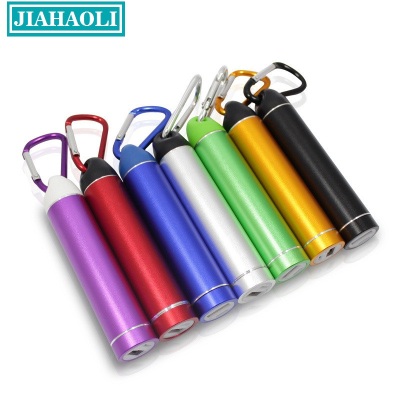 Jhl-pb019 outdoor travel climbing buckle cylinder mobile power gift customized power 2,600 mah.
